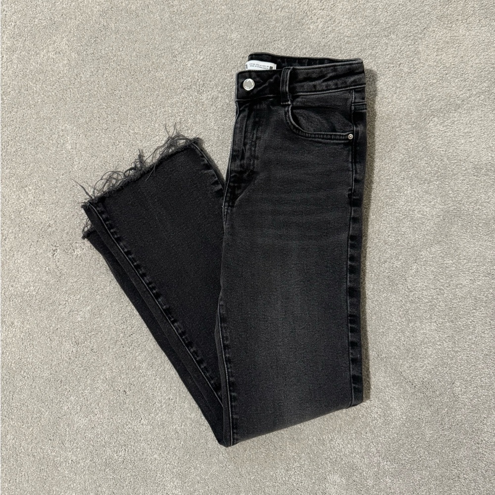 Zara black ankle jeans